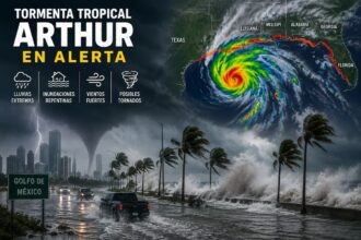 Tormenta Arthur amenaza la costa sur de EEUU con fuertes vientos e inundaciones
