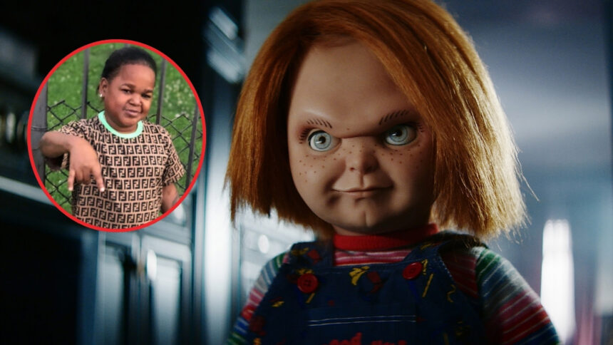 Pío La Distingancia vive tremendo susto por culpa de un muñeco Chucky en Planeta Alofoke