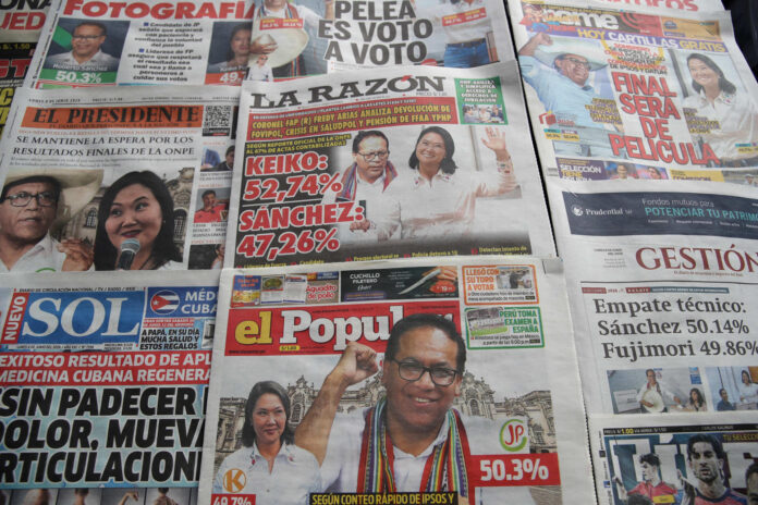 Partido de Roberto Sánchez defiende proyecciones que lo dieron ganador de comicios en Perú