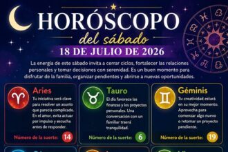 Horóscopo del 18 de julio de 2026
