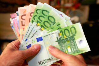 Billetes de euro.