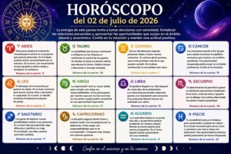 Horóscopo del 02 de julio de 2026