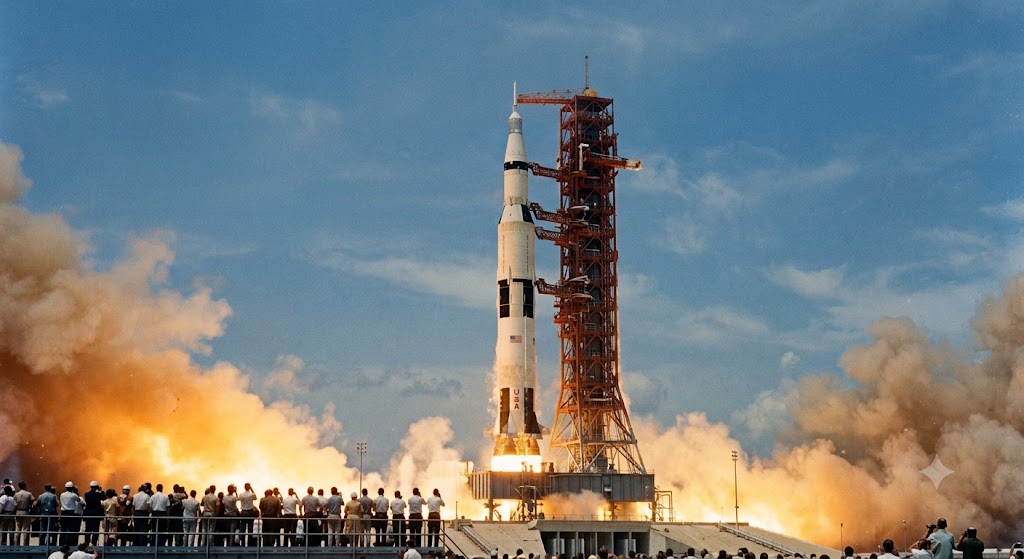 16 de julio de 1969: el Apolo 11 inicia la histórica misión que llevó al ser humano a la Luna