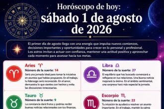 Horóscopo del 01 de agosto de 2026