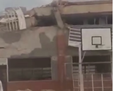 Colapsa colegio en Caracas por daños dejados tras sismos en Venezuela