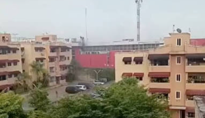 Incendio afecta supermercado Olé de la avenida Jacobo Majluta