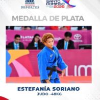 Estefanía Soriano conquista medalla de plata en judo para República Dominicana en Santo Domingo 2026
