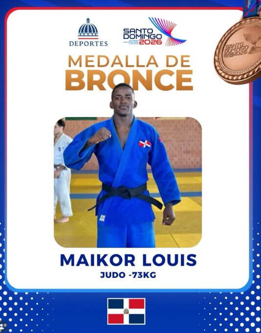 Judoca dominicano Maikor Louis conquista medalla de bronce en los Juegos Centroamericanos y del Caribe Santo Domingo 2026