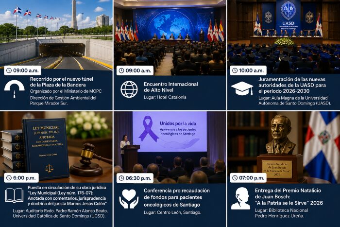 Agenda del día: jueves 16 de julio de 2026