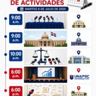 Agenda del día: martes 7 de julio de 2026