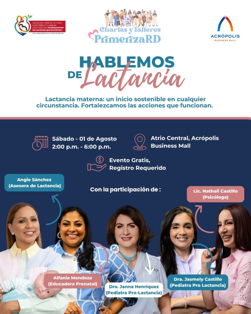 PrimerizaRD celebrará “Hablemos de Lactancia 2026” con dos encuentros educativos en Santo Domingo