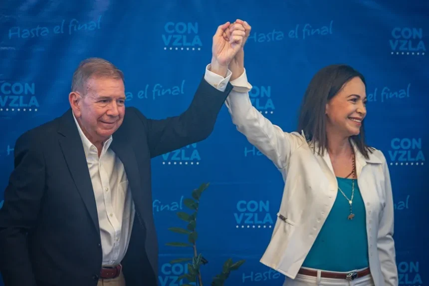 María Corina Machado y Edmundo González esperan que el diálogo entre el chavismo y un grupo opositor logre elecciones