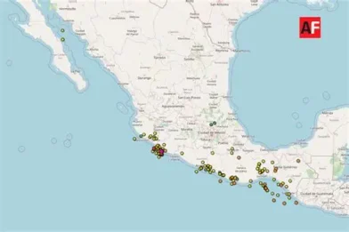 Un total de 137 réplicas tras terremoto de magnitud 7,4 en México sin víctimas ni daños