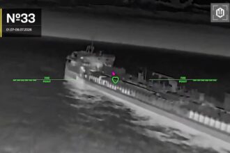 Ucrania atacó 21 buques de la flota fantasma rusa en el mar de Azov