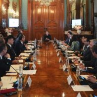 Claudia Sheinbaum recibe en Palacio Nacional a empresarios de Japón