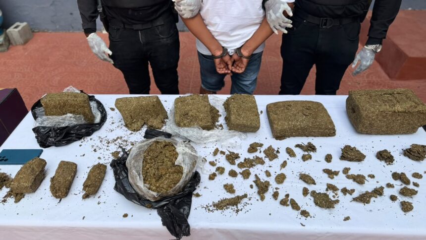 PN ocupa paquetes de presunta marihuana y arresta a un hombre en Capotillo