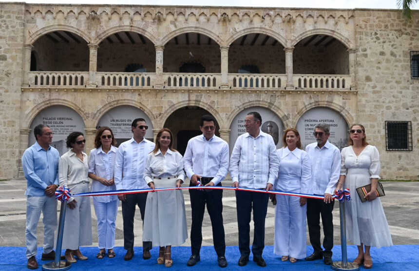 David Collado entrega restauración del Alcázar de Colón e inicia proyecto de alumbrado en la Ciudad Colonial