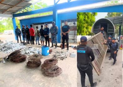 Policía desmantela centros de acopio vinculados al comercio de metales robados en Barahona
