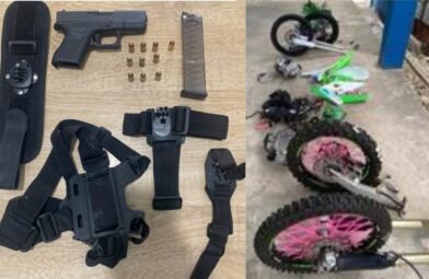 PN ocupa pistola ilegal y otros objetos durante allanamiento conjunto en Barahona