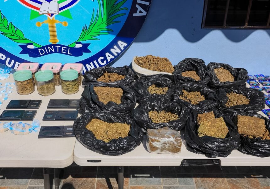 Operativo del DINTEL en Capotillo deja drogas, 46 tragamonedas y más de mil tarjetas presuntamente destinadas a clonación