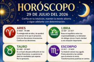 Horóscopo del 29 de julio de 2026