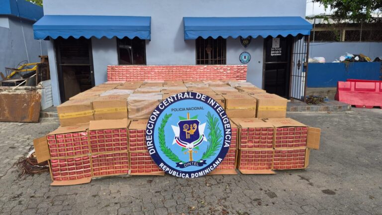 Incautan más de 1.5 millones de cigarrillos de contrabando ocultos entre hojas de batata en Baní