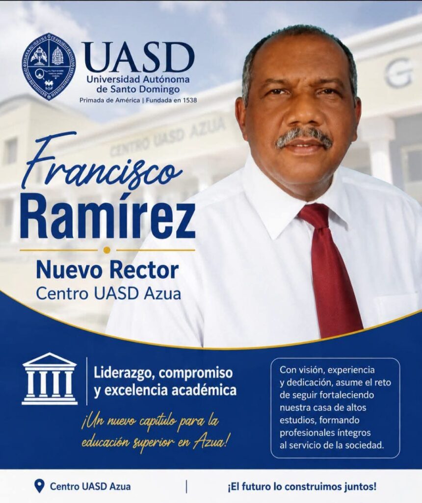 Francisco Ramírez asume dirección del Centro UASD Azua para fortalecer la educación superior
