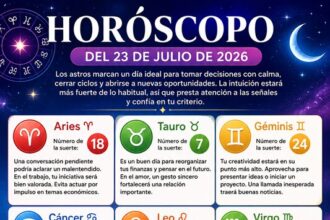 Horóscopo del 23 de julio de 2026