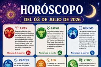 Horóscopo del 03 de julio de 2026