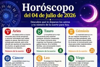 Horóscopo del 04 de julio de 2026