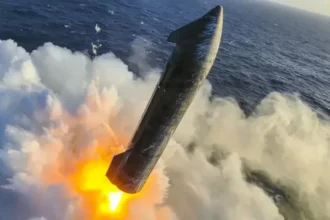SpaceX difunde las imágenes del exitoso amerizaje de la Starship en el océano Índico