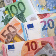 Billetes de euros.
