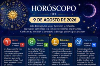 Horóscopo del 9 de agosto de 2026