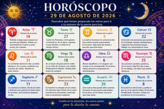 Horóscopo del 29 de agosto de 2026: descubre qué tienen preparado los astros para tu signo