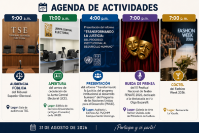 Agenda del día: martes 1 de septiembre de 2026