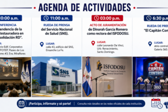 Agenda del día: martes 18 de agosto de 2026