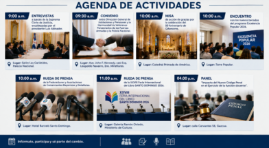 Agenda del día: martes 25 de agosto de 2026