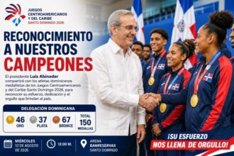 Abinader recibirá a medallistas dominicanos de Santo Domingo 2026 en acto de reconocimiento