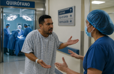 Paciente abandona quirófano para reclamar por supuesta desaparición de droga