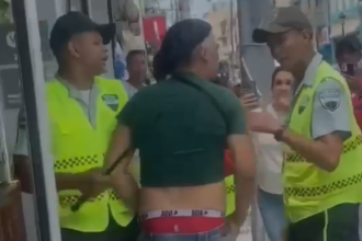 Digesett en Santiago: multa termina en enfrentamiento y agresión a conductor