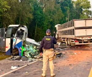 Accidente en Brasil deja 23 muertos tras choque entre autobús y camión