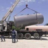 Estación de combustible desmantelada en María Trinidad Sánchez.