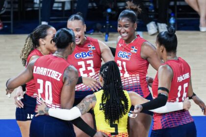 Las Reinas del Caribe celebran su triunfo ante Puerto Rico en NORCECA 2026.