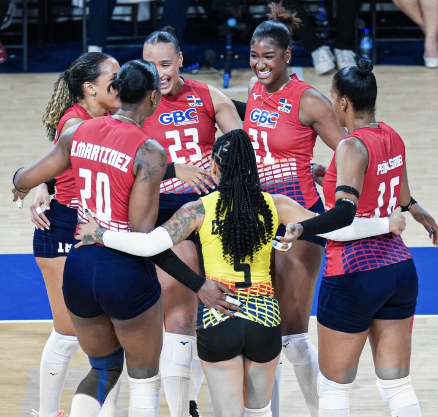 Las Reinas del Caribe celebran su triunfo ante Puerto Rico en NORCECA 2026.