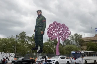 Rosario Murillo tilda de «traidores» a los críticos de la escultura de Fidel Castro en Nicaragua