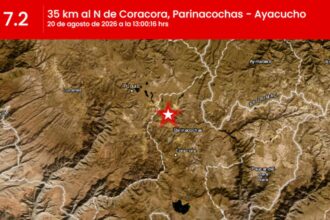 Sismo de magnitud 7.2 sacude Ayacucho, Perú, según el IGP