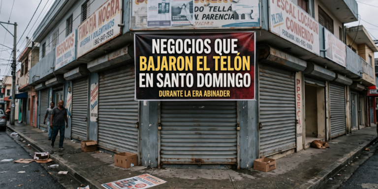 Los negocios que bajaron el telón en Santo Domingo durante la era Abinader