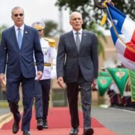 Abinader recibe en el Palacio Nacional al presidente de Honduras, Nasry Asfura