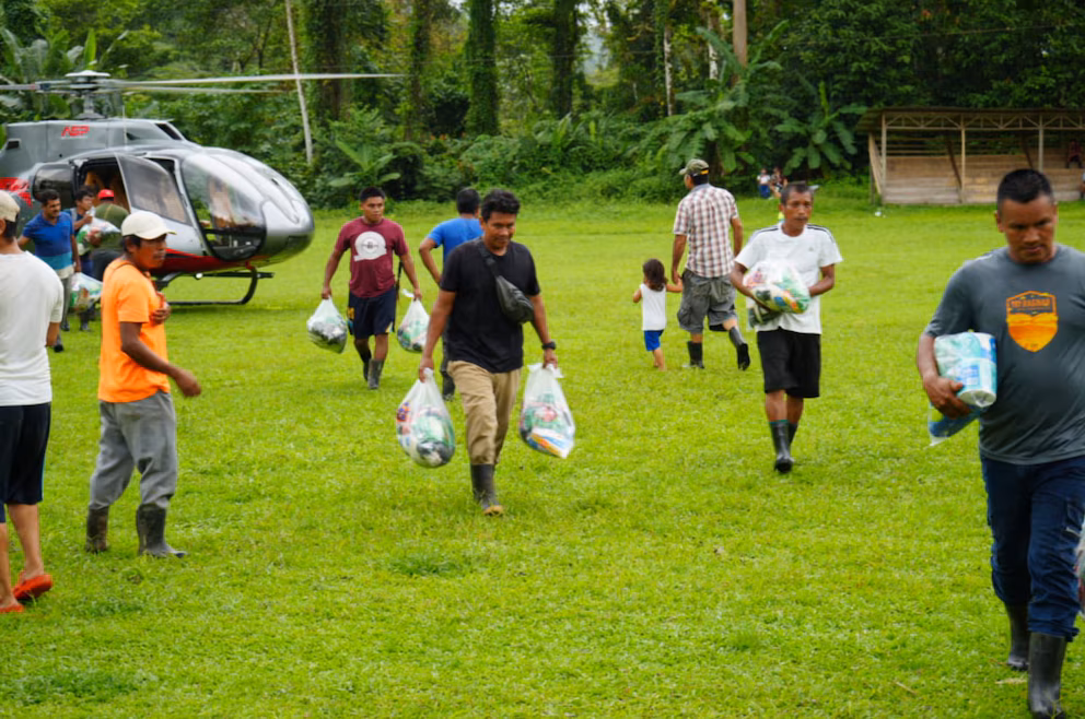 Operativo aéreo llevará ayuda a 475 familias indígenas afectadas por las lluvias en Costa Rica