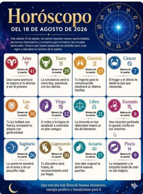Horóscopo del 18 de agosto de 2026